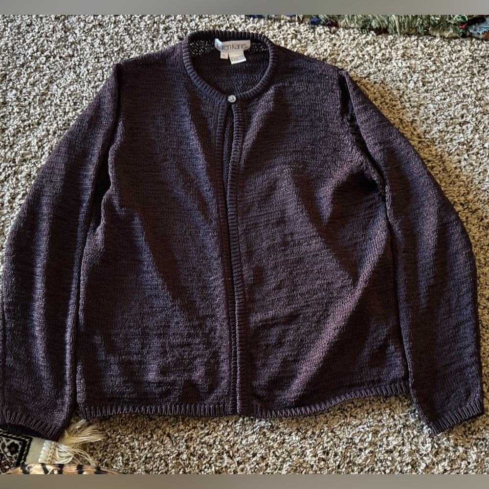 Karen Kane Purple Cardigan